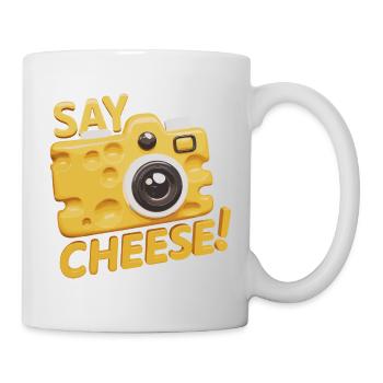 Say Cheese für einen Käseliebhaber Fotograf - Tasse - Weiß - Rechts