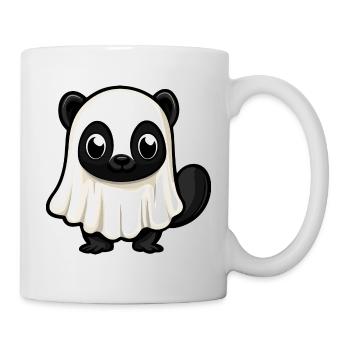 Stinktier Halloween Lustig Geist - Tasse - Weiß - Rechts