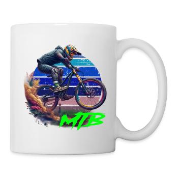 MTB Bike - Tasse - Weiß - Rechts