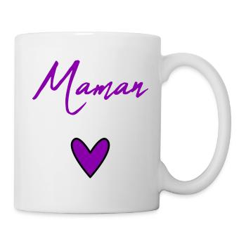 HAPPY BIRTHDAY. HEART. HAPPY MOTHER'S DAY. MOM. FEAST - Mug - white - Right