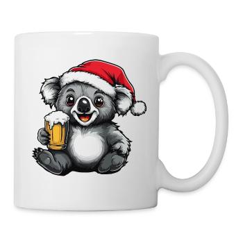 Koala Bière Noël Noël - Mug blanc - blanc - Droite