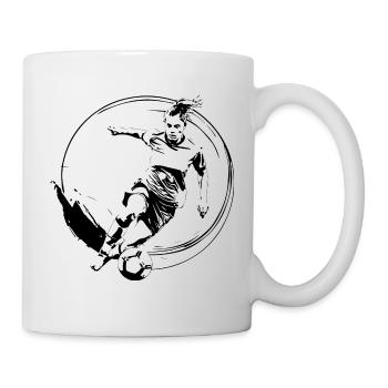 Footballeur Footballeur Femme - Mug blanc - blanc - Droite