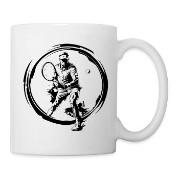 Joueurs de tennis - Mug blanc - blanc - Droite