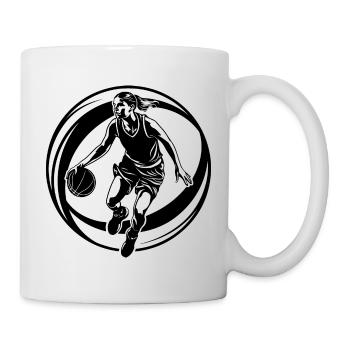 Basketteur Basketteur Basketteur Femme - Mug blanc - blanc - Droite