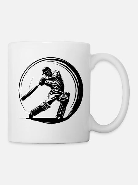 Cricket Mann - Tasse - Weiß
