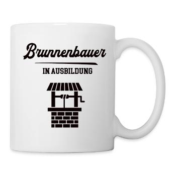 Brunnenbauer in Ausbildung Brunnenbauerausbildung - Tasse - Weiß - Rechts
