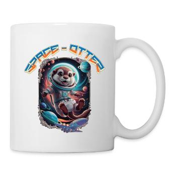 Space Otter - Tasse - Weiß - Rechts