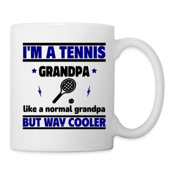 I'm a tennis grandpa - Mug - white - Right