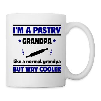 Le papy cool qui adore les pâtisseries - Mug blanc - blanc - Droite