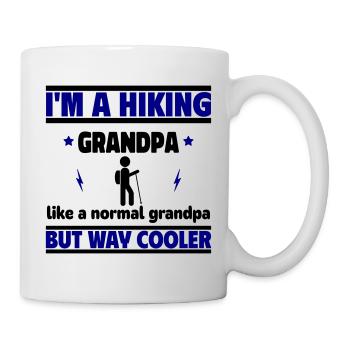 Ich bin ein Wander-Opa wie ein normaler Opa, nur c - Tasse - Weiß - Rechts