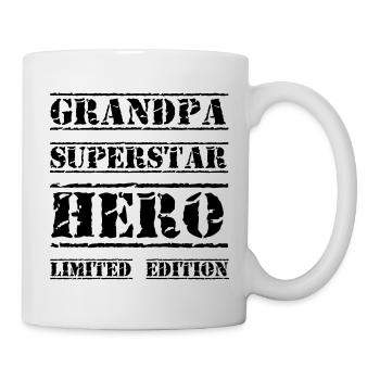 Bester Opa Star Spruch - Tasse - Weiß - Rechts