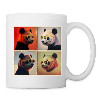 "Story of the Yellow Panda." - Tasse - Weiß - Rechts