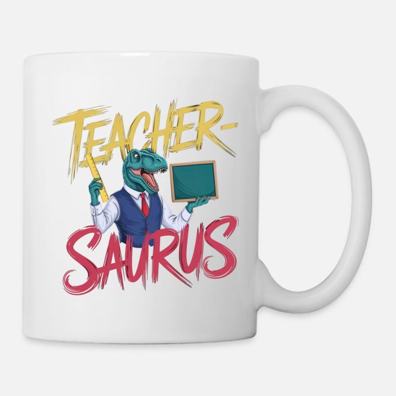 Teacher-saurus 13 - Tasse - Weiß