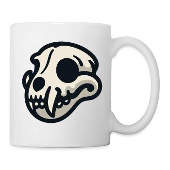 Crâne de chien - Mug blanc - blanc - Droite