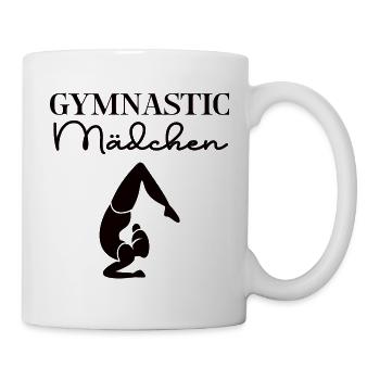 Gymnastic Mädchen Turnerin Sportgymnastik Turnen - Tasse - Weiß - Rechts