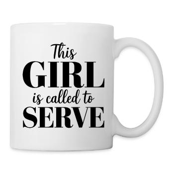 La force par la vocation - Mug blanc - blanc - Droite