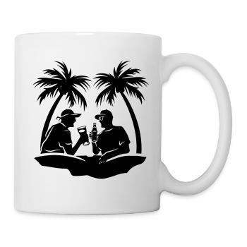 Party Team Holiday Palm Trees - Mug - white - Right