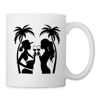 Girls Team Holiday Palms - Mug - white - Right