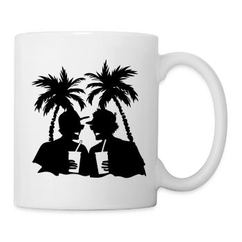 Party Urlaub Palmen - Tasse - Weiß - Rechts