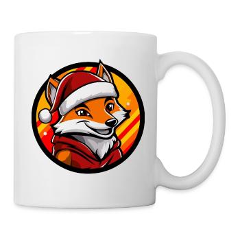 Fuchs Weihnachten X-Mas - Tasse - Weiß - Rechts