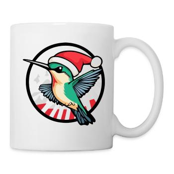 Colibri Oiseau Noël Noël - Mug blanc - blanc - Droite