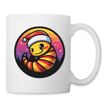 Wurm Weihnachten X-Mas - Tasse - Weiß - Rechts
