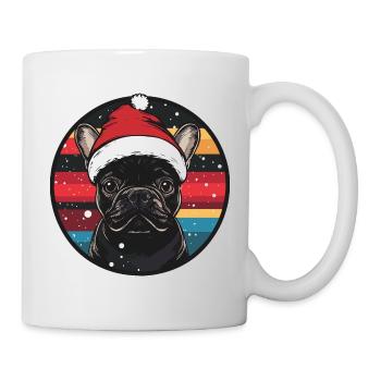 Buldog Français Chien Noël - Mug blanc - blanc - Droite