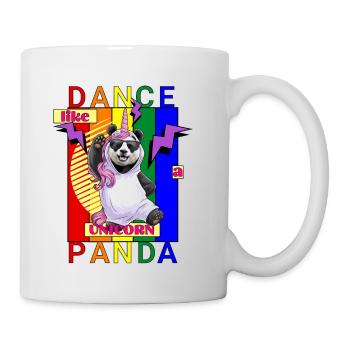 "Dance like a Unicorn Panda" - Tasse - Weiß - Rechts