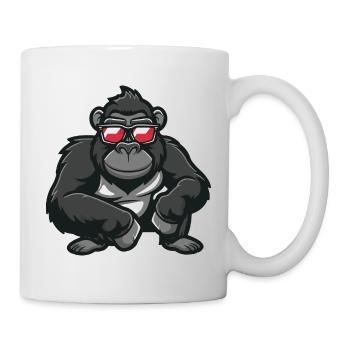 gorilla animal - Mug - white - Right