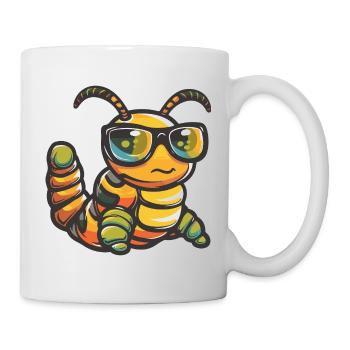 Wurm Tier - Tasse - Weiß - Rechts