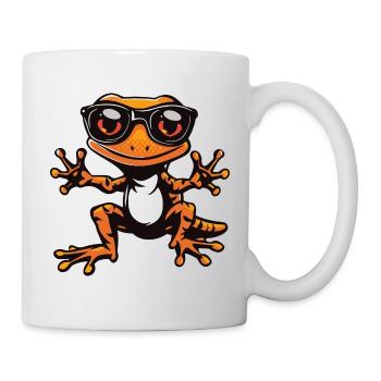 Echse Gecko - Tasse - Weiß - Rechts