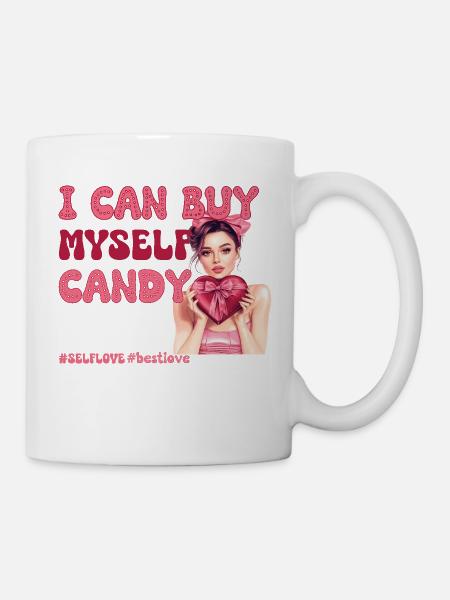 Selbstliebe zum Valentinstag - Tasse - Weiß