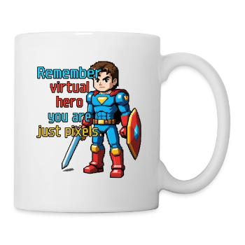 Gaming Hero Just Pixels - Mug - white - Right