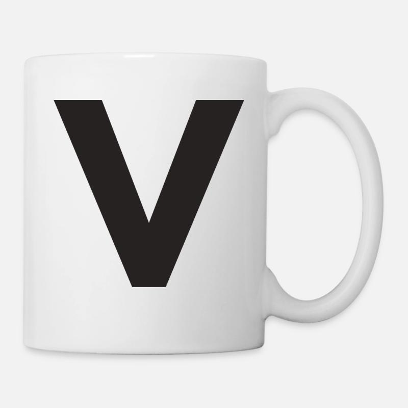 V - Tasse - Weiß