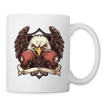 Adler Boxer MMA Logo - Tasse - Weiß - Rechts