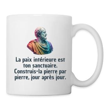 T-shirts Stoïcisme : L'inspiration à portée de soi - Mug blanc - blanc - Droite