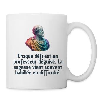 T-shirts Stoïcisme : L'inspiration à portée de soi - Mug blanc - blanc - Droite