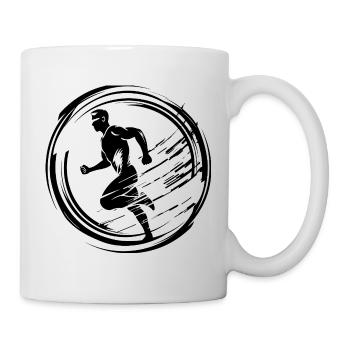 Laufen Joggen Marathon Sport - Tasse - Weiß - Rechts