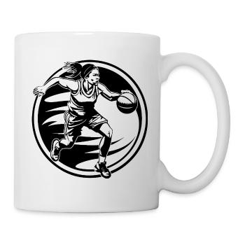 Basketballerin Basketball Spielerin Sport - Tasse - Weiß - Rechts