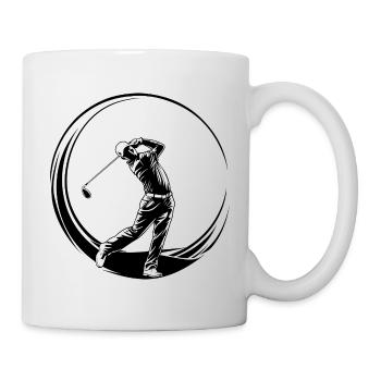 Golfer Sport - Tasse - Weiß - Rechts
