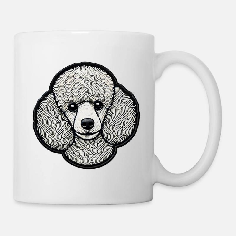 Pudel - Tasse - Weiß