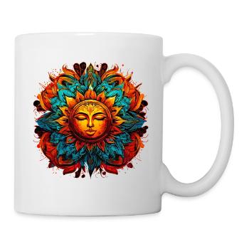 Le soleil Inca - Mug blanc - blanc - Droite