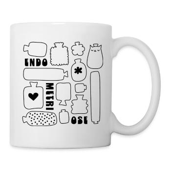 Endo Wärmflaschen [schwarz] - Tasse - Weiß - Rechts