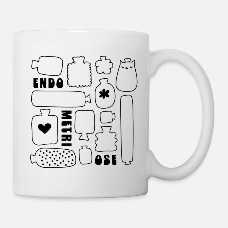 Endo Wärmflaschen [schwarz] - Tasse - Weiß