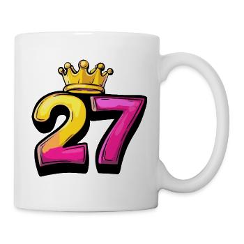 27 Number Krone - Mug - white - Right