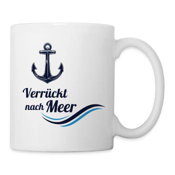 Fou de mer - vagues d’ancrage - Mug blanc - blanc - Droite