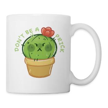 Kaktus mit Charakter – Don’t Be a Prick - Tasse - Weiß - Rechts