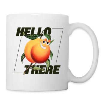 Peach Retro – Hello There Statement - Mug - white - Right