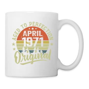 Anniversaire Avril 1971 - Idée Cadeau Avril 1971 - Mug blanc - blanc - Droite