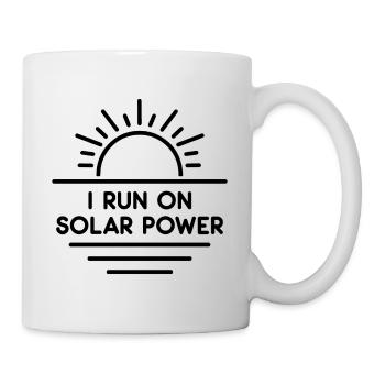 I run on Solar Power - Mug - white - Right